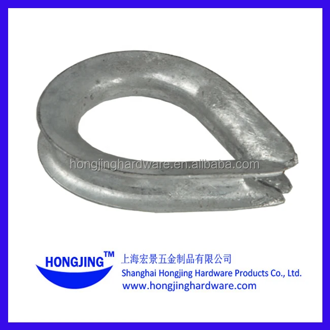 Rigging Stainless Steel European Commercial Type Wire Rope Thimble