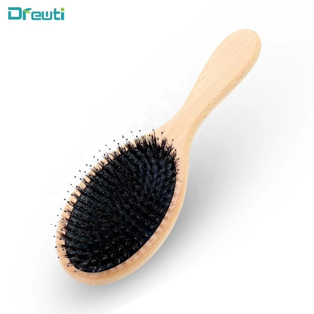 

Wood Hair Brush Wholesale Wooden Shuofang Printed Handle Making Machine Cosmetic Hard Boar Manufacturer Price 4 Inch, Customised