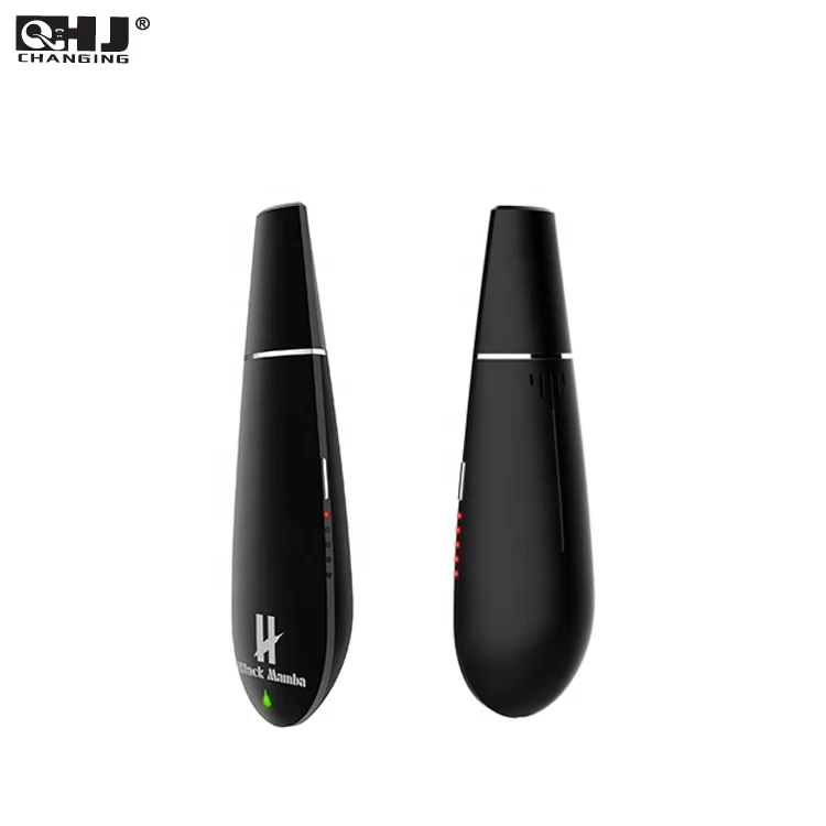 

Portable Kingdons Black Mamba Vapor Pen Dry Herb Vaporizer 1600mAh Built-in Vape Battery Mod Kit