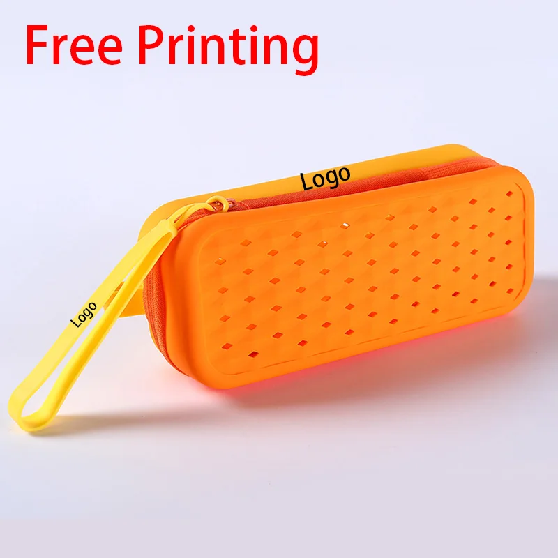 Hot-Selling Silicone Swim Goggles Storage Box Breathable Hollow Case for Swimming Gear Mommy Bags Cross-Border Makeup Brush Bag
