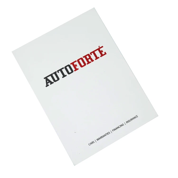 
White OEM Printing Folding a4 Paper File Folder with Two Pockets 