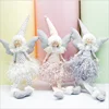 Christmas new item ins style spotted fringe skirt angel Christmas angel girl with long leg and wing