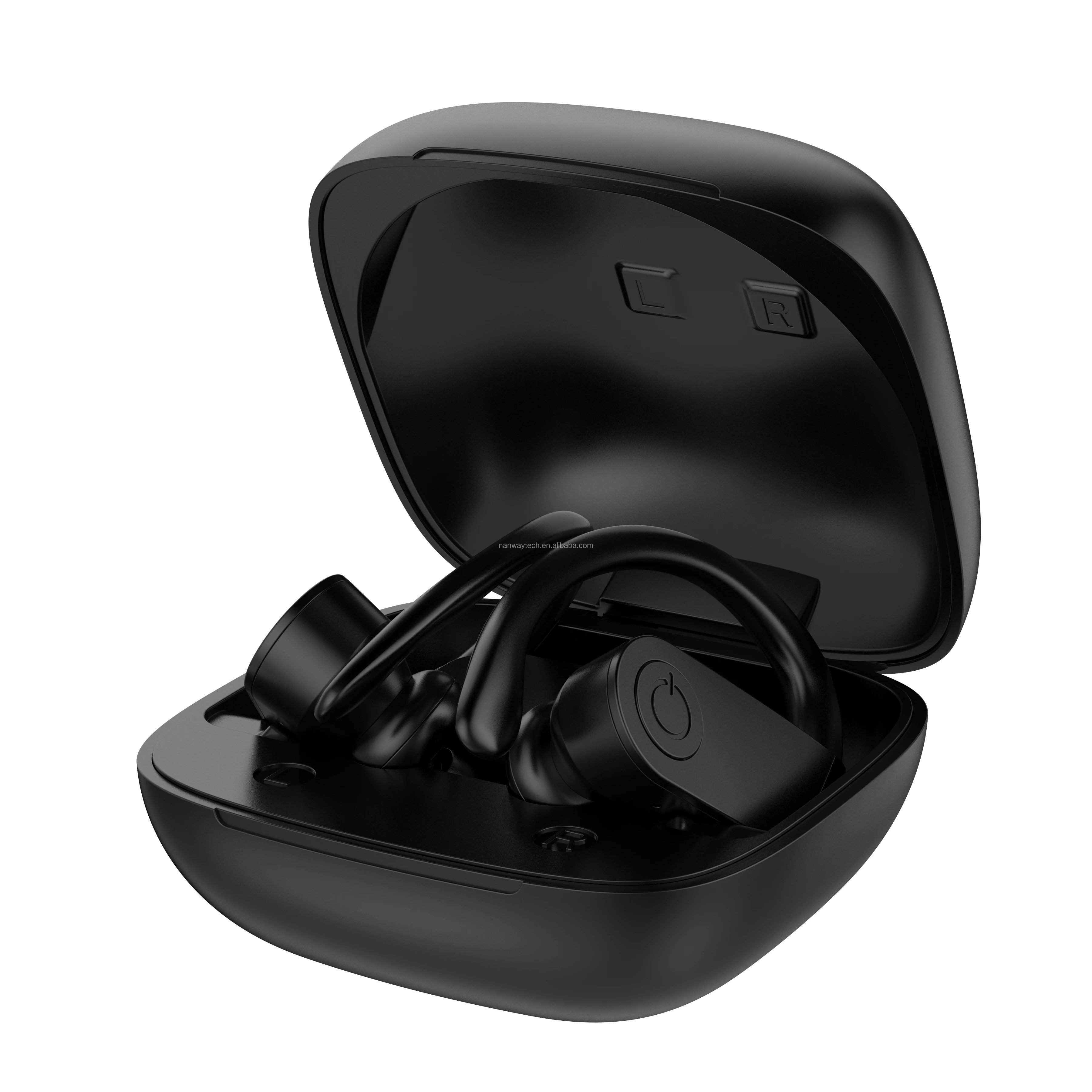 b11 Wireless Earphones Noise Canceling Ear hook Earbuds LCD Display on Charging box for powerbeats 3 - ANKUX.COM