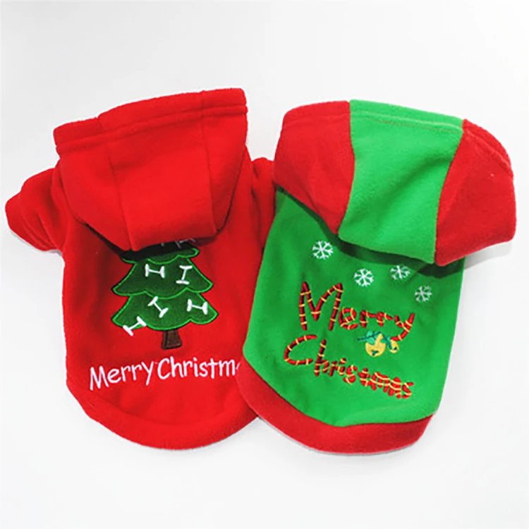 

Hot Luxury Pet Dog Hoodie Clothes Small Warm Dog Winter Christmas Clothes, Picture shows