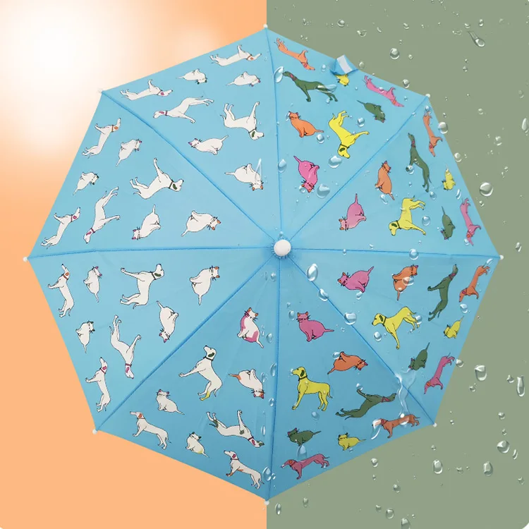 

Fashion Unicorn Butterfly Windproof Color Change Magic Straight Kid Child Umbrella