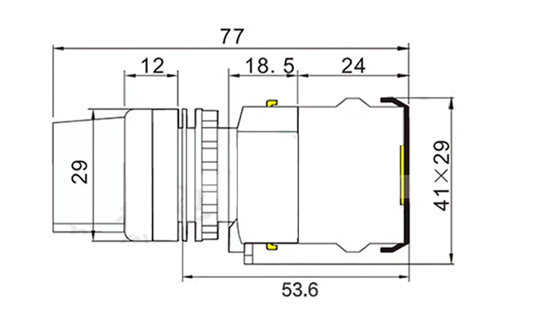 La38 x3 3 位2no 自锁选择器旋转开关 Buy 按钮开关 12 伏按钮开关 紧急按钮开关product On Alibaba Com