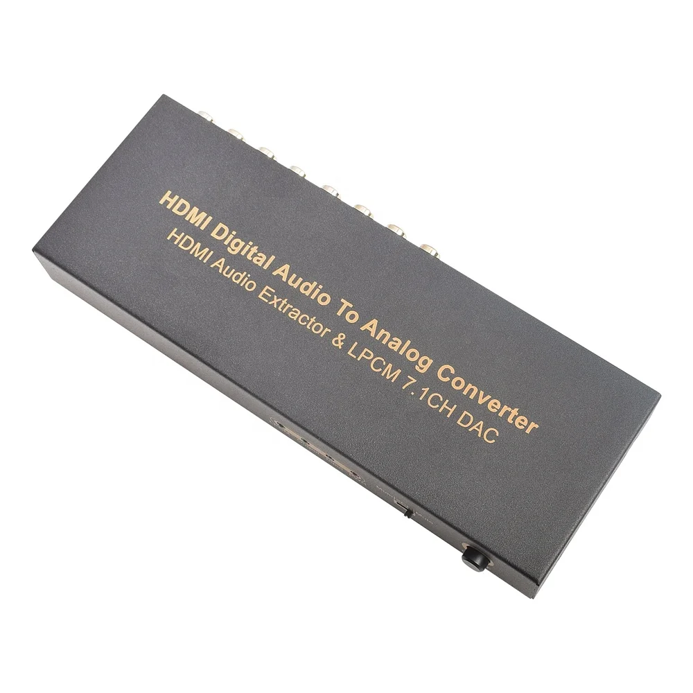 

HDMI to HDMI Optical Digital to Analog Audio Extractor 7.1ch Converter LPCM Audio DAC HDMI to 7.1 Channel Audio Converter
