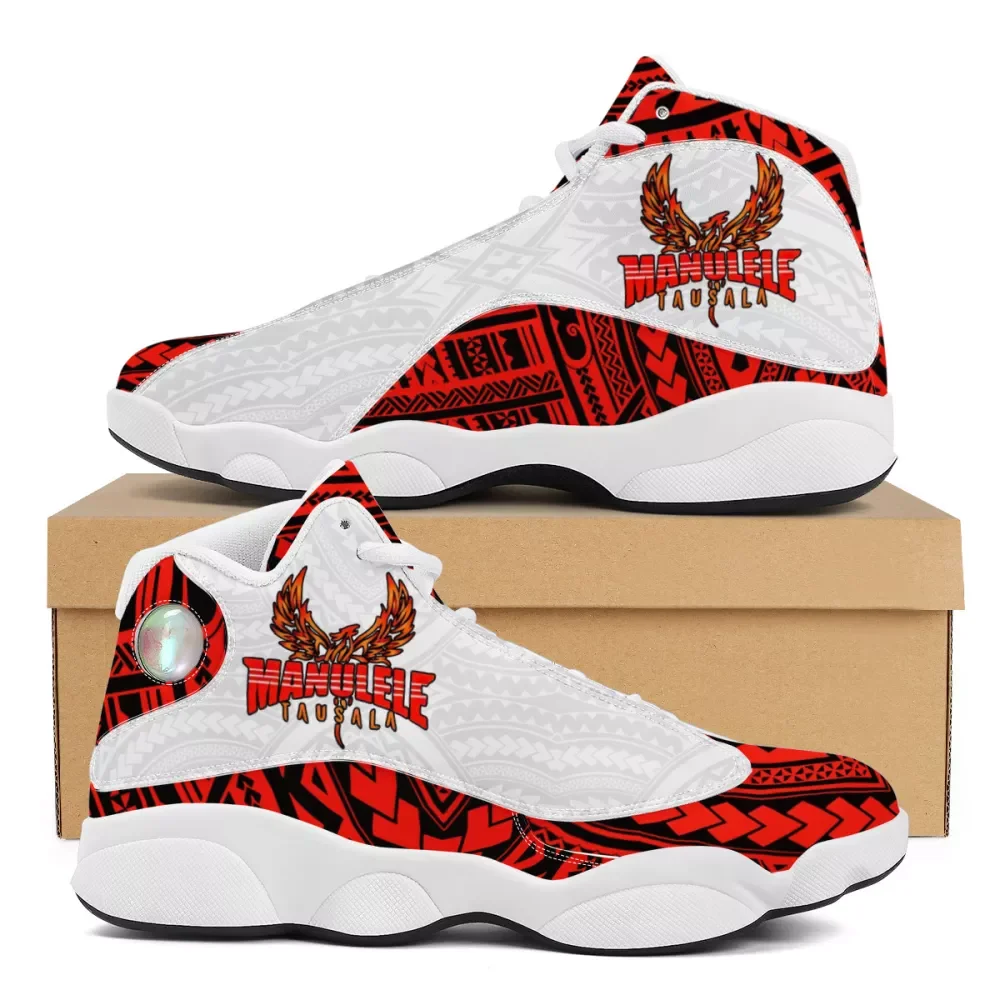 

Polynesian Tribal Samoa Team sports shoes basketball shoes custom pattern design casual sports shoes large 48 Sneakers, Customized color