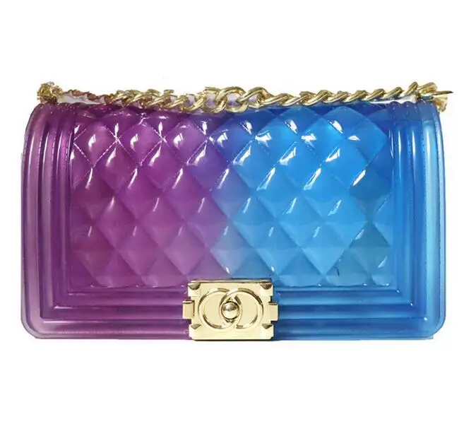 

wholesale transparent jelly purse and handbag color change clear jelly bag, Assorted