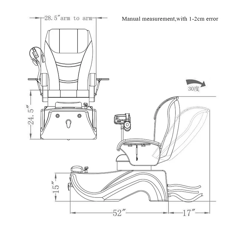 Cheap Luxury Modern Beauty Nail Salon Furniture Equipment Human Touch ...