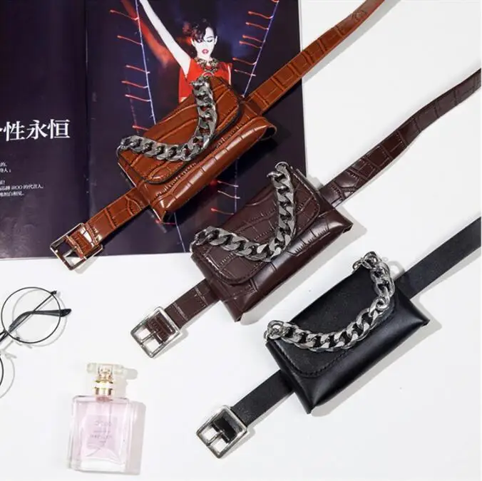 

Fanny Bags for Women ,Mini Waist PU Leather Belt Bag ,Travel Bag Crossbody with Adjustable Strap