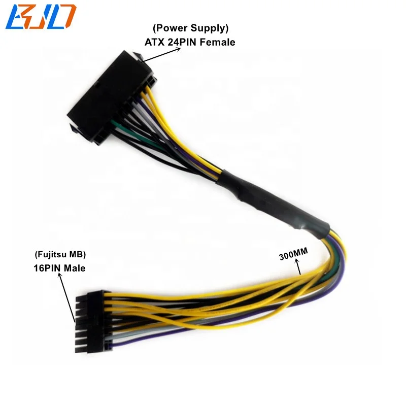 

ATX 24PIN 24 Pin to 16PIN 16 Pin Power Supply Cable 30CM for Fujitsu Motherboard in stock