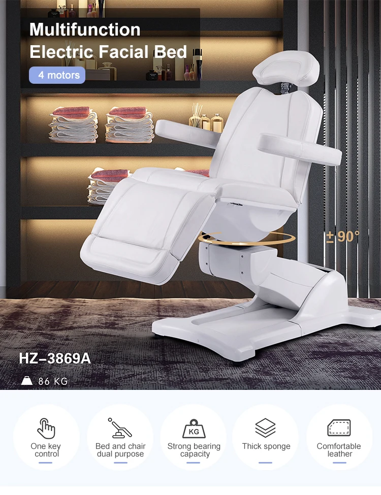 Luxury Ergonomic 4 Motors Electric Beauty Bed For Salon Furniture Buy