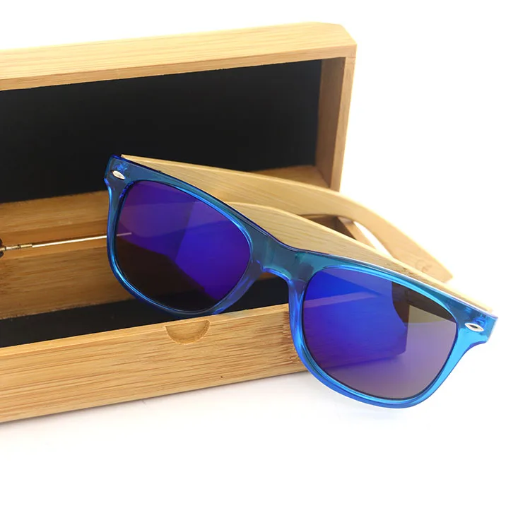 

High quality wholesale 2022 eco wooden framer fashion retro sunglasses UV400 bamboo sunglasses