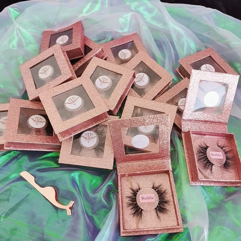 

Wholesale korean silk eyelashes private label fluffy faux mink eyelashes vegan eyelash vendor customized boxes, Natural color