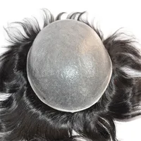 

Thin Skin PU Toupee 6 inch with Different Size of Base Popular in Middle East