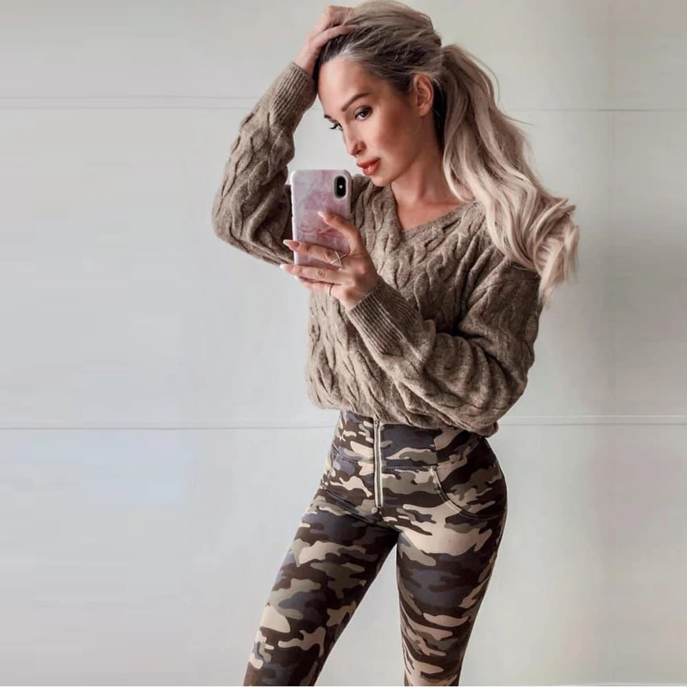 

Melody wear camo leggings high waist tights running leggings women's camouflage funky gym leggings, Camo jeans