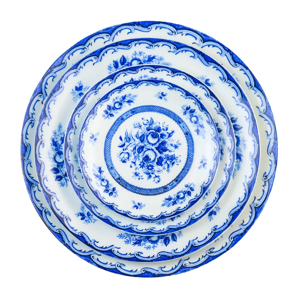 

Chunyu Luxury and durable dinnerware set gold rim charger plate set in bulk