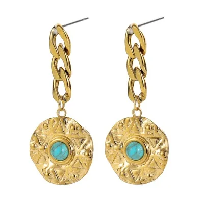 

MYSO New Ins Gold Earring Exquisite Earrings For Women Fashion Sun Flower Earring