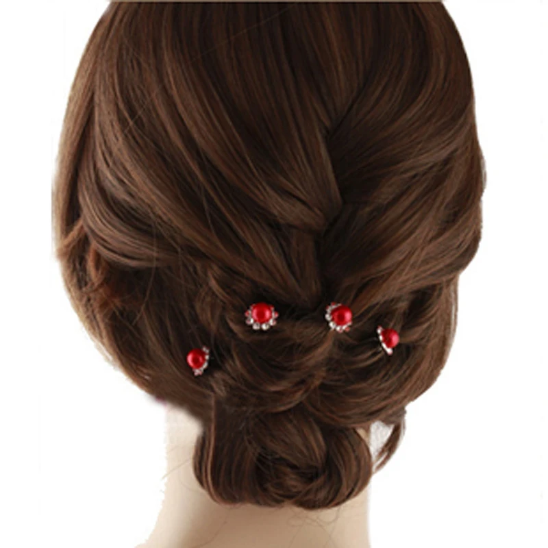 

40Pcs Pearl Flower Hair Pins Hair Clips Brides Weddings Hair Accessories For Women Headdress Hairpin Headwear Hairdressing Tools