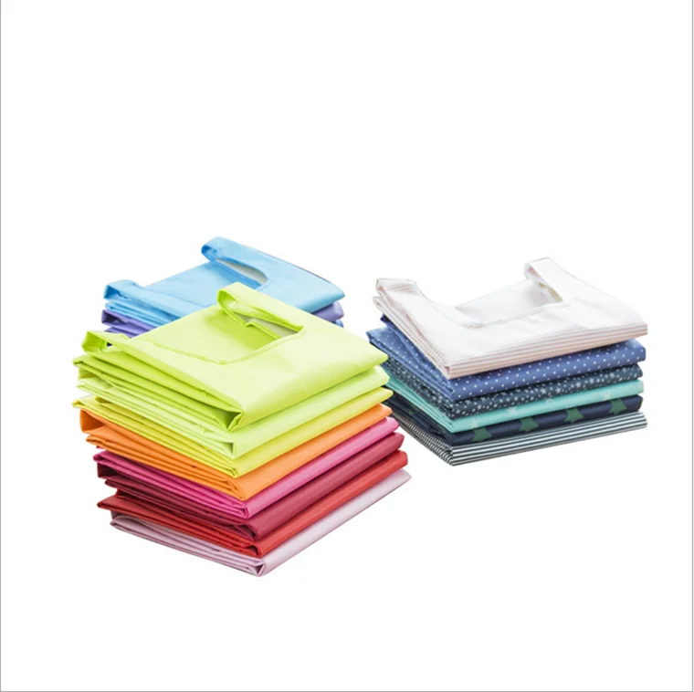 

Amazon hot sale fashion popular reusable polyester nylon storage tote foldable shopping bag