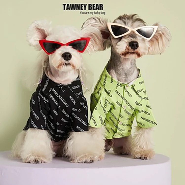 

Wholesale Dog T -Shirts Amazon Spring Summer New Jeans Pet Clothes Cute