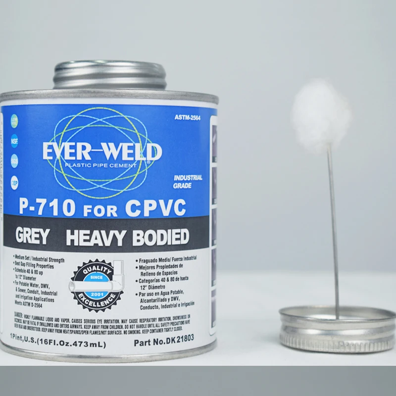 High Pressure Resistance Cpvc Pipe Solvent Cement Grey Cpvc Pipe Glue