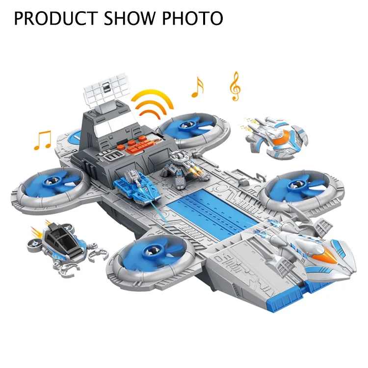Including 6 Sounds 5 Cars Battery Operated Space Ship Toy Educational Kids DIY Toys