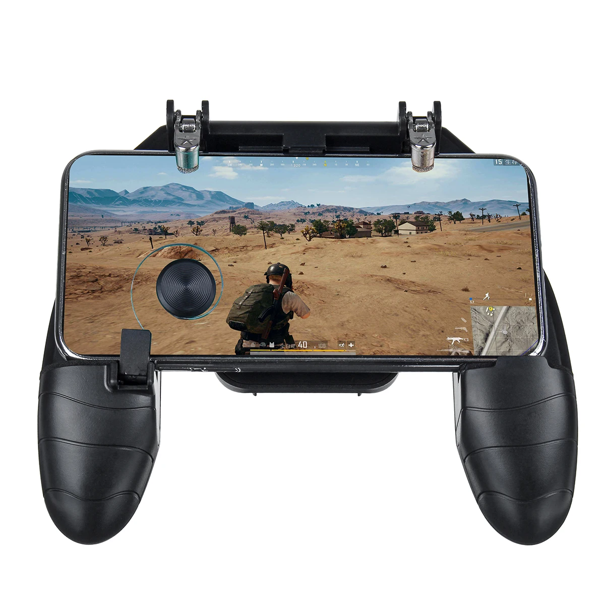 

Factory Best K11 for PUBG Mobile Controller Gamepad Joysticks Button for iPhone Android Gaming Gamepad Handle Joystick, Black