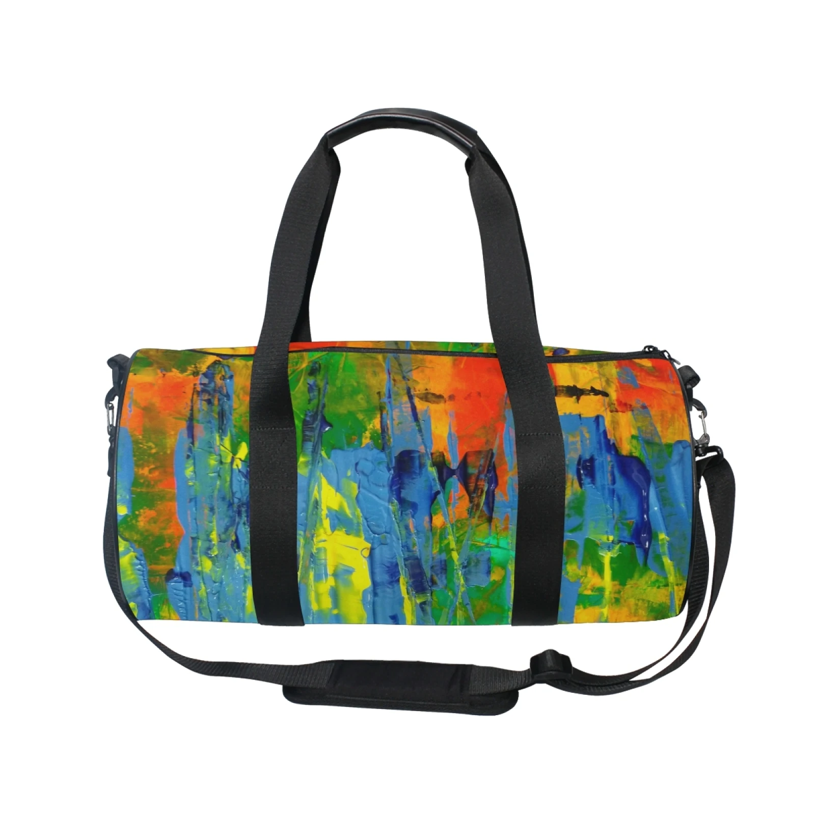 

Trendy Lightweight Large Capacity Expandable Custom Graffiti Duffle Bag For Travel Spend A Night Bag