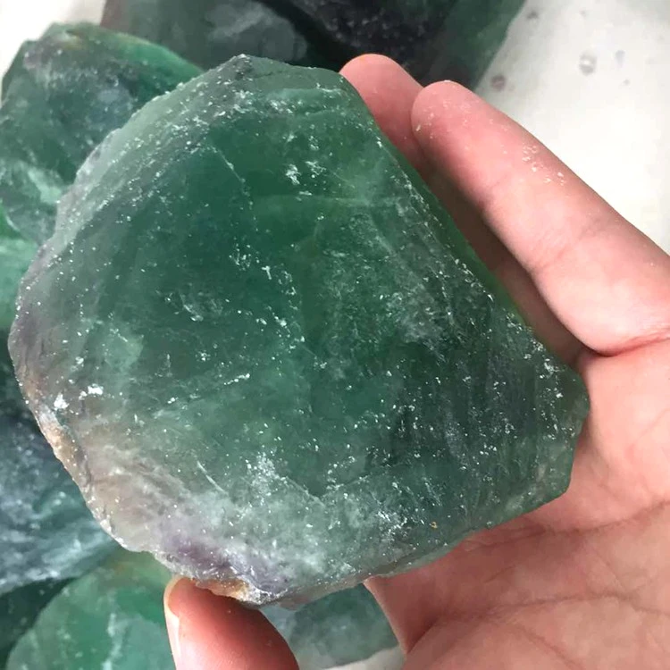 

Natural rock crystal quartz chunks raw green fluorite rough stones wholesale