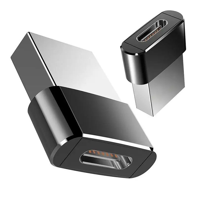 

New Type C Female to USB 2.0 Type A Male Port OTG Converter Adapter for Huawei Xiaomi Samsung, Black