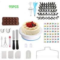 

hot sales Stainless steel cake pastry nozzles piping icing tips sets / cake supplies decorating tips toolt