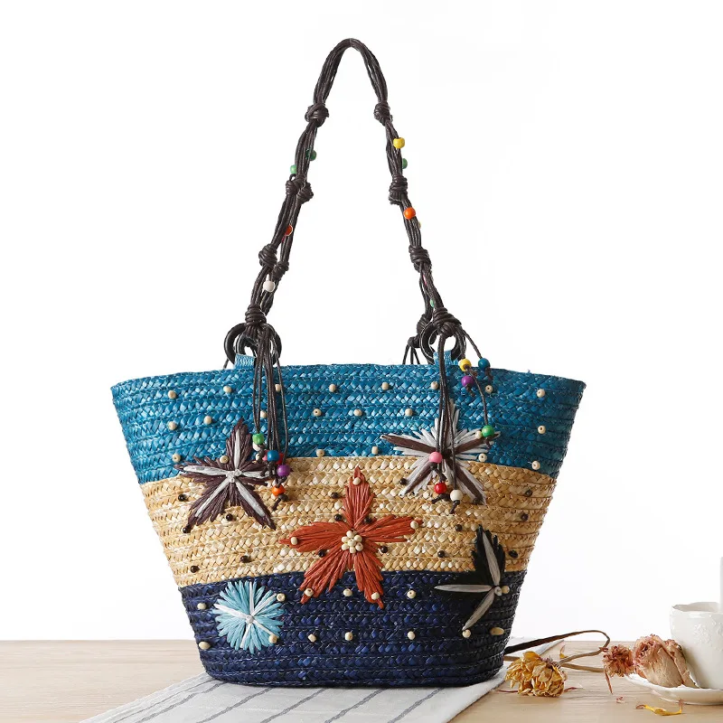 

2021 Summer Ins XJBYT306 Sweet Bohemian Fashion Women Tote Shoulder Handbag For Wholesale, Green, blue, pink