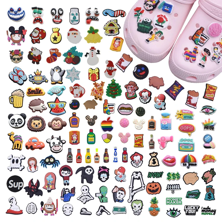 

Fast shipping Cheap PVC shoe charms customized brand shoe charm for croc shoe sandal slipper celebrity croc charms, As pictures show