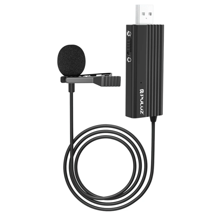 

Metal Clip USB-A Lapel Mic Microphone Wired Recording Lavaliere Professional Camera Mic Video Teaching Office use