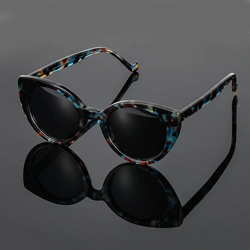 

New Arrivals Wholesale Fashion Handmade Round Acetate Polarized Shades Sun Glasses Custom Logo Acetate Polarized Sunglasses