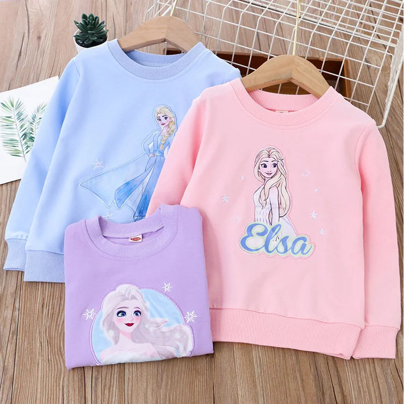 

Children's Clothing Spring and Autumn New Children's Cartoon Design Cute O-neck Pullover Blouse Long-sleeved Girls Clothes