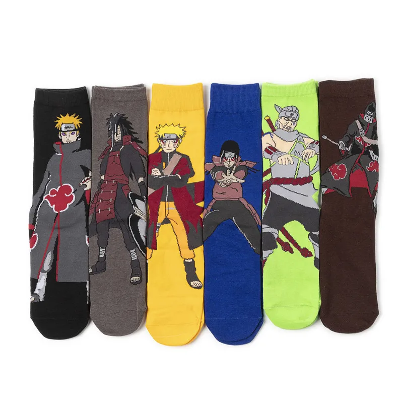 

Comic Ninja Cotton Cartoon Men Personality Trendy Wholesale Anime Unisex Socks