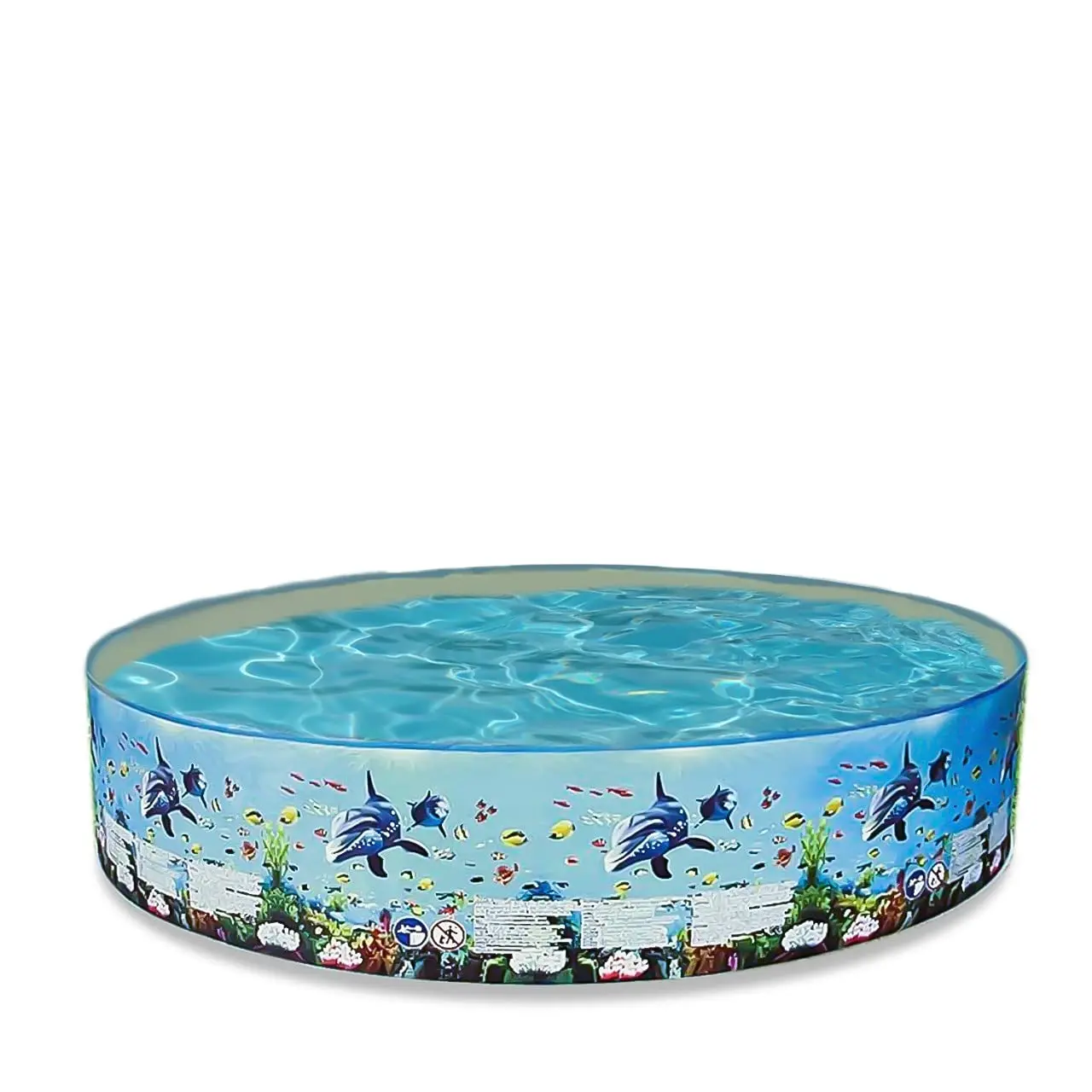 

Vinyl Wall with No Sharp Edges and Rustproof with Light Weight 60inch Rigid Indoor Kids Plastic Swimming Pool, Blue