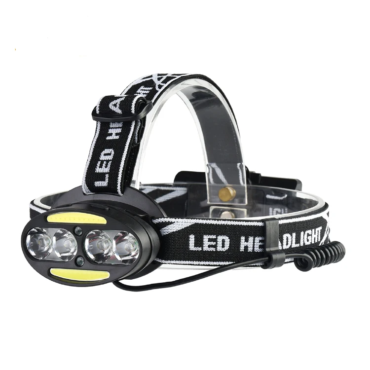 Hot selling high power waterproof usb rechargeable COB led camping headlamp