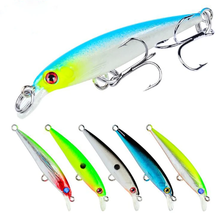 

oem 2.1g 5cm small Bass Fresh Salt water wobbler deep minnow hard fishing lures, See details