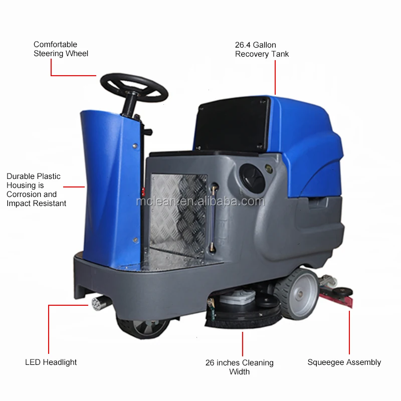 Rd660 Automatic Warehouse Ride On Kenya Floor Scrubber Buy Ride Floor