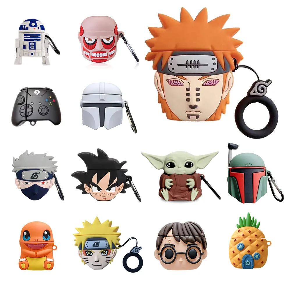 

Cute Characters For Airpod Regular For Airpods Case 3D Cartoon Cover