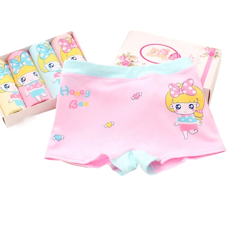

Children girl underwear wholesale sales candy color children cartoon underwear