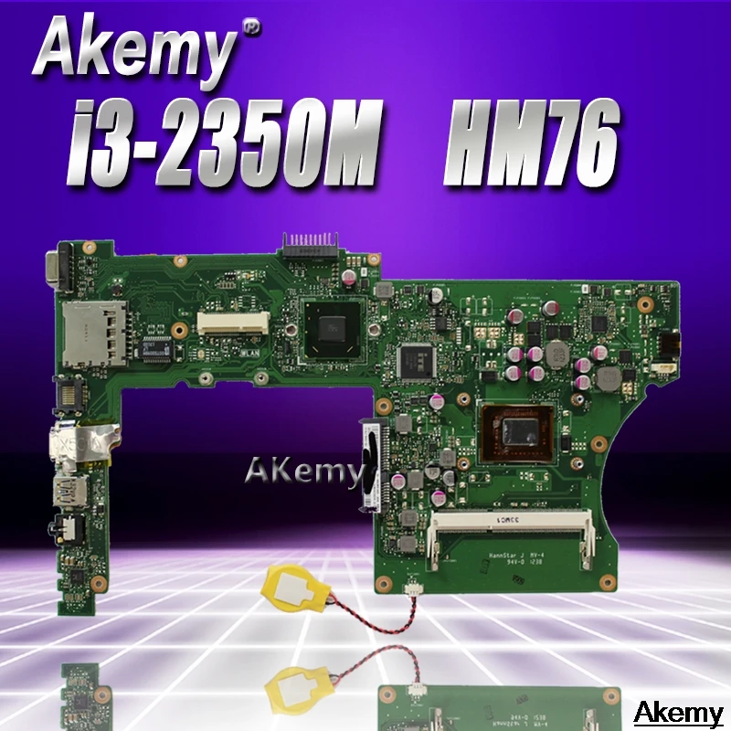 

X401A rev3.0 motherboard For Asus X301A X401A F401A New original mainboard i3-2350M HM76 Test ok 14 inch dedicated