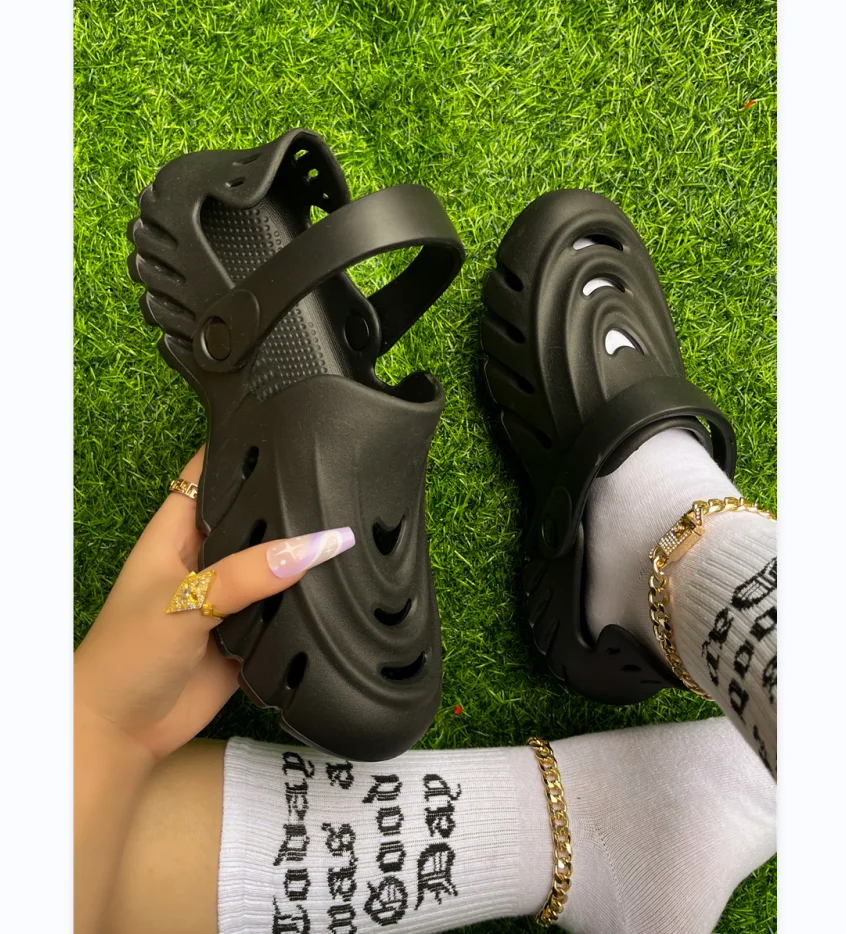 

BUSY GIRL CN4561 Women Sandals 2023 Custom Slides Slippers Eva Clogs Wholesale Hot Sale Black Flat Sandals Ladies Slippers