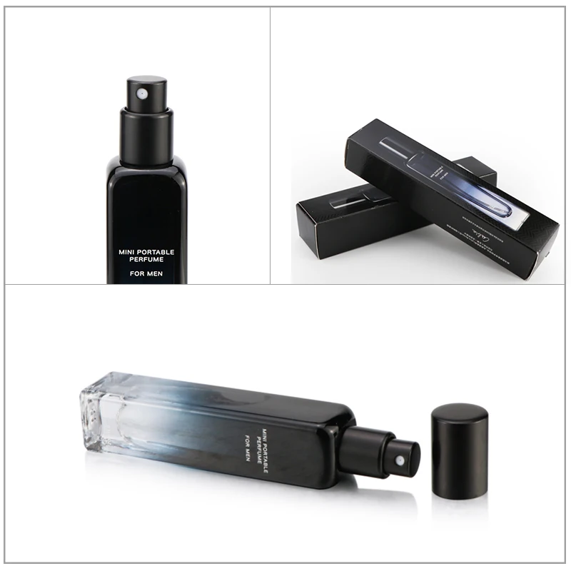 Wholesale Perfume Vials 15ml - Square Gradation Black Luxury