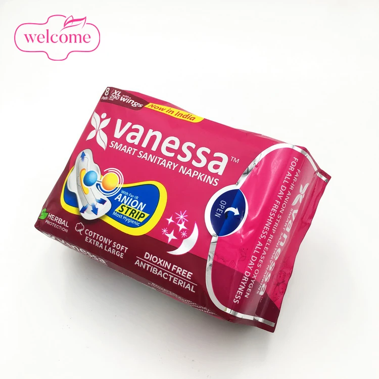 

Amazon Best Selling Anions Natural Feminine Products Women Sanitary Napkin Packaging Sanitary Pads for Women