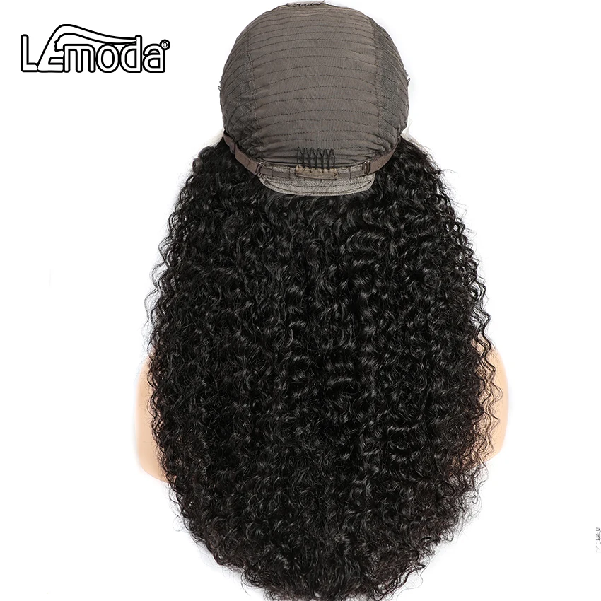 

13x4 Curly Lace Front Human Hair Wigs For Black Women Brazilian Deep Wave Frontal Wig 30Inch 180 Density cuticle aligned hair